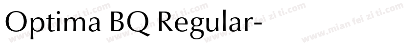 Optima BQ Regular字体转换